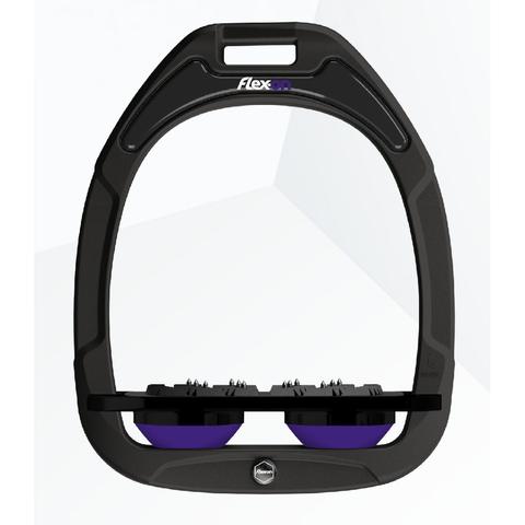 Strzemiona Flex-On Green Composite z kolcami dorośli czarno-czarno-fioletowe