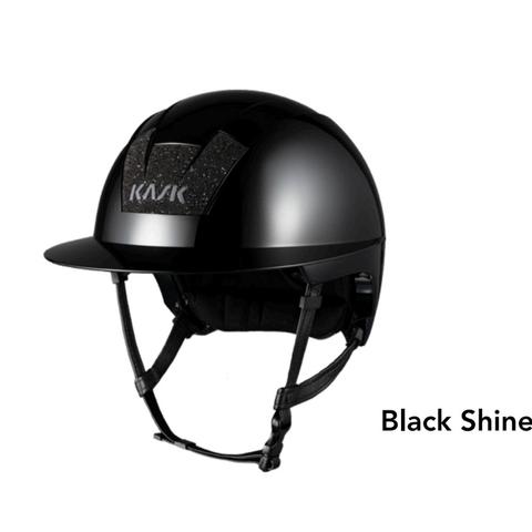 Kask KASK Kooki Lady Swarovski Carpet Black Shine, czarny połysk