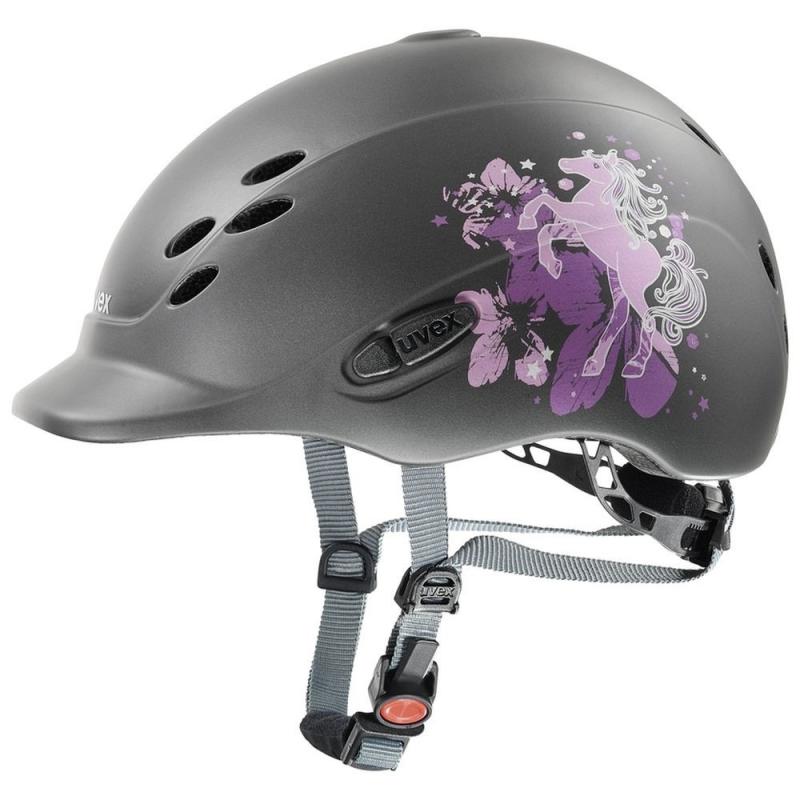 Kask UVEX Onyx Pony antracytowy matowy