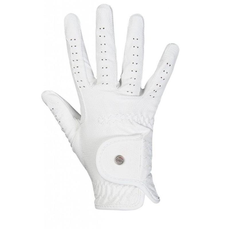 Rękawiczki letnie HKM Style białe