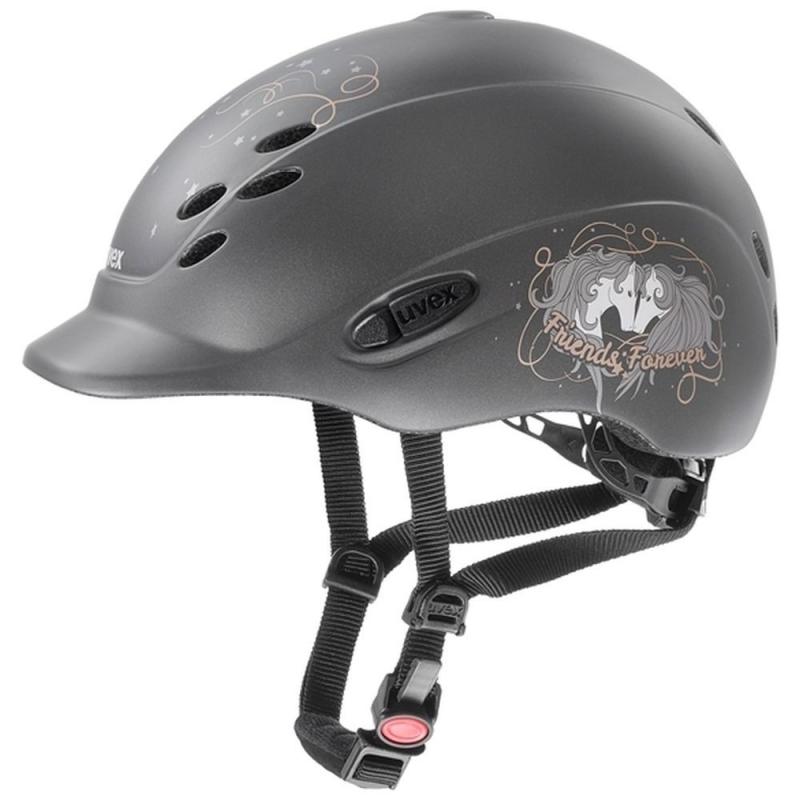 Kask UVEX Onyx Friends II antracytowy matowy