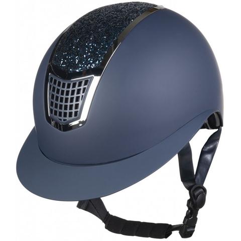 Kask HKM Glamour granatowo-srebrny