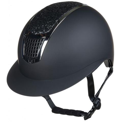 Kask HKM Glamour czarno-srebrny