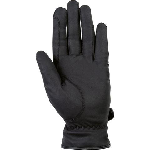 Rękawiczki zimowe HKM Classic softshell granatowo-czarne