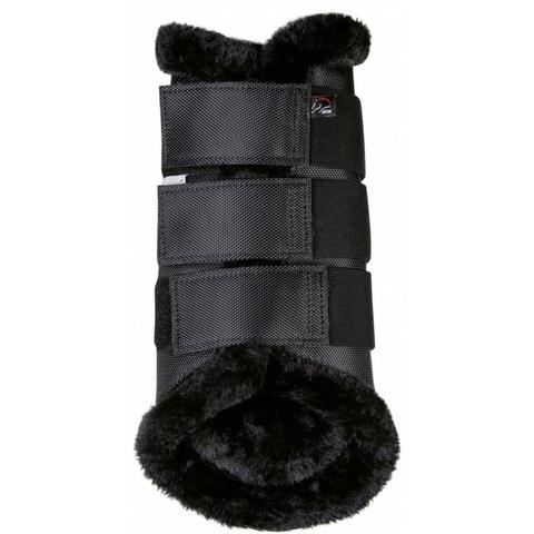 Ochraniacze HKM Comfort 1680 D z futerkiem czarne