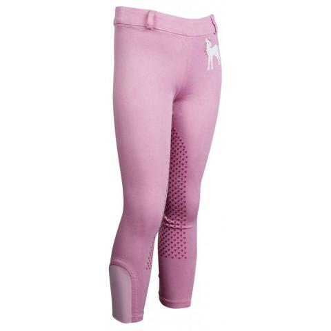 Legginsy młodzieżowe HKM Pony Dream z silikonem różowe