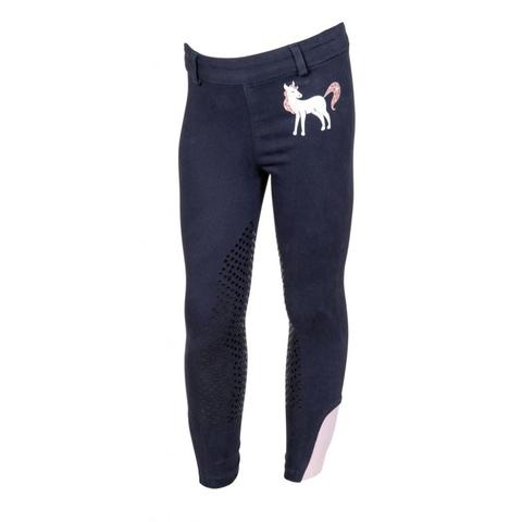 Legginsy młodzieżowe HKM Pony Dream z silikonem granatowe