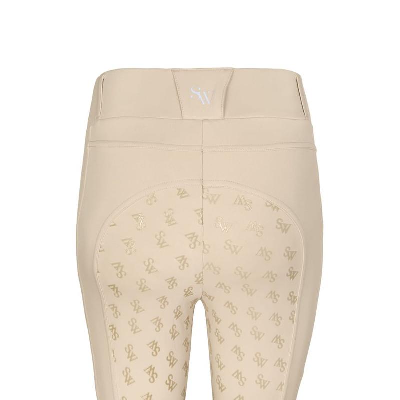 HKM Pony Dream II Leggins Da Equitazione Bambine - Sedile Integrale In Silicone, Motivo Cavallo E Stelle