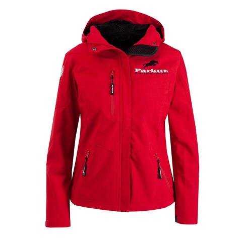 Kurtka damska wiosna/lato PARKUR Softshell nano czerwona