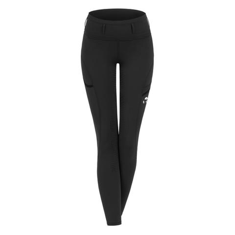 Legginsy damskie Waldhausen Elt Hanna z wysokim stanem czarne