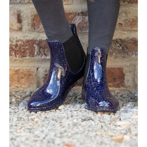 Buty gumowe - kalosze Waldhausen Sparkle granatowe