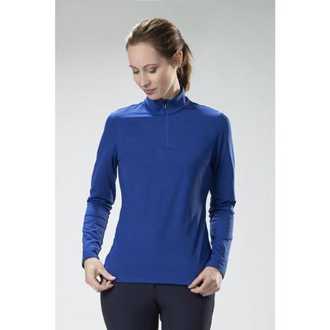 Bluzka funkcyjna z golfem HKM Basic Royal Blue