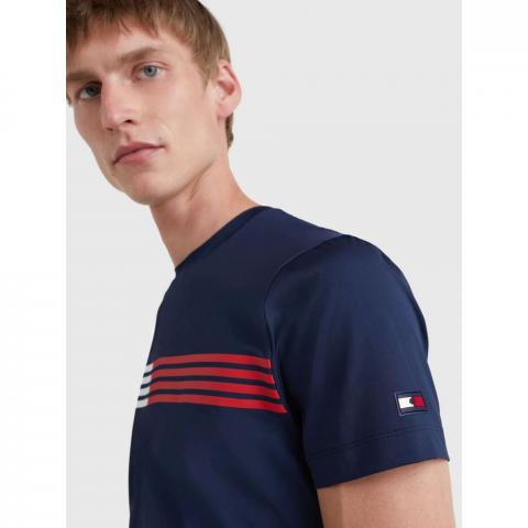 Koszulka męska Tommy Hilfiger Equestrian Desert Sky, granatowa