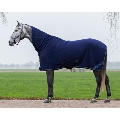 Derka polarowa z kapturem QHP Brilliance granatowy