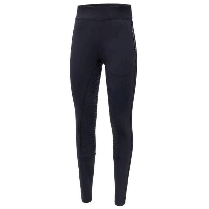 Legginsy zimowe damskie z silikonem Equestrian Queen Chelmsford granatowe