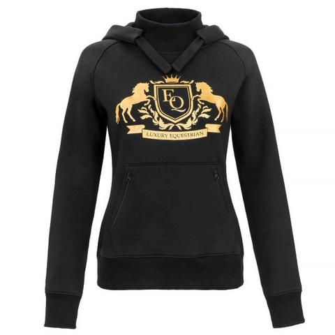 Bluza z kapturem damska Equestrian Queen Ellie czarna