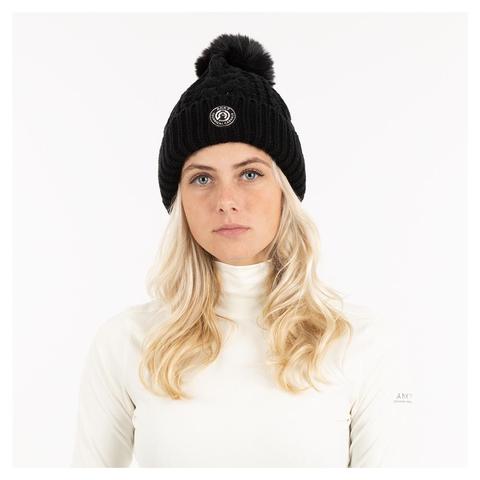 Czapka Anky Beanie z pomponem czarna