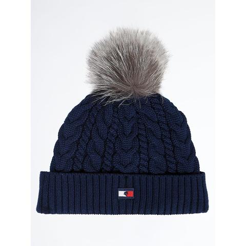 Czapka zimowa Tommy Equestrian Desert Sky, granatowa