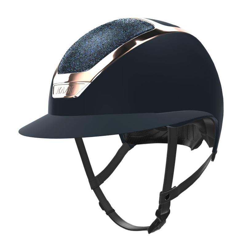 Kask KASK Star Lady Chrome WG11 Swarovski Carpet Navy/Everyrose, granatowo-różowozłoty