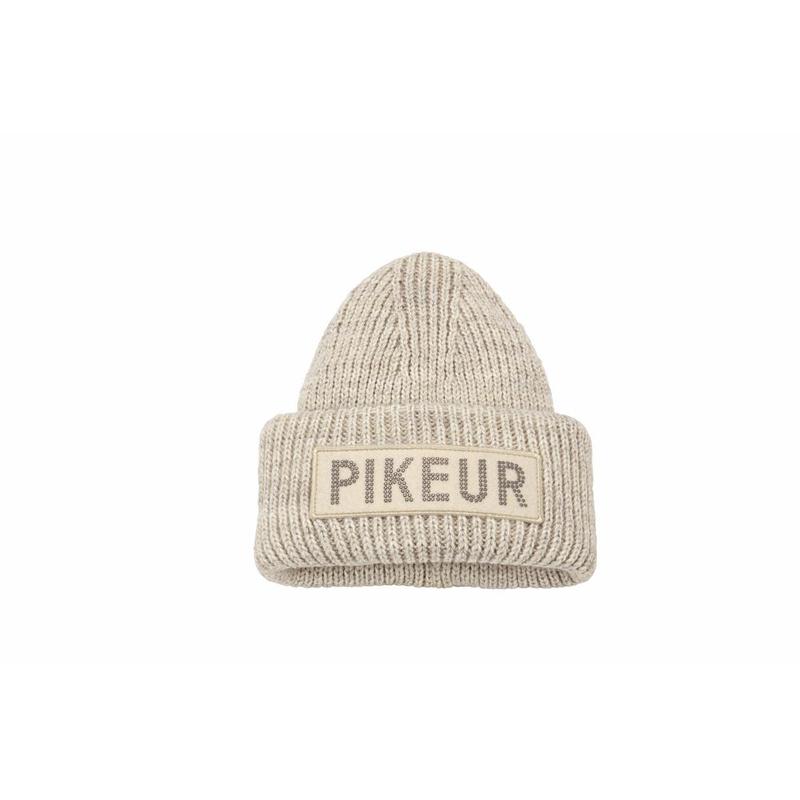 Czapka zimowa z logo Pikeur Beige, beżowa 2022/2023
