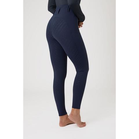 Legginsy damskie z pełnym lejem Horze Everly granatowe