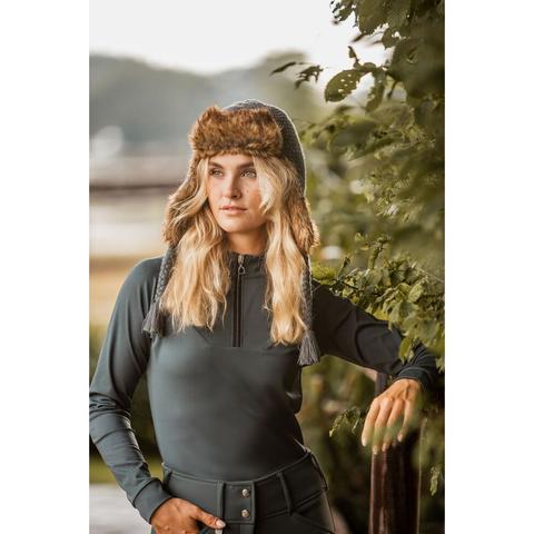 Bluzka damska Horze Katya ciemnozielona