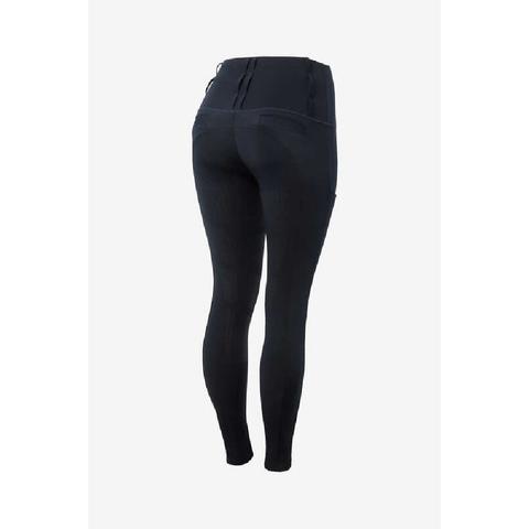 Legginsy zimowe damskie z silikonem B/Vertigo Luisa z wysokim stanem granatowe
