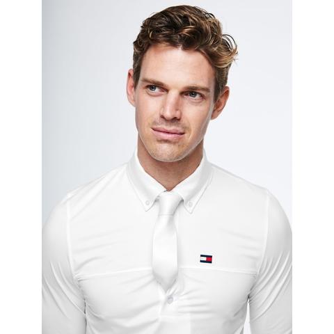 Bluzka konkursowa męska Tommy Hilfiger Equestrian White, biała