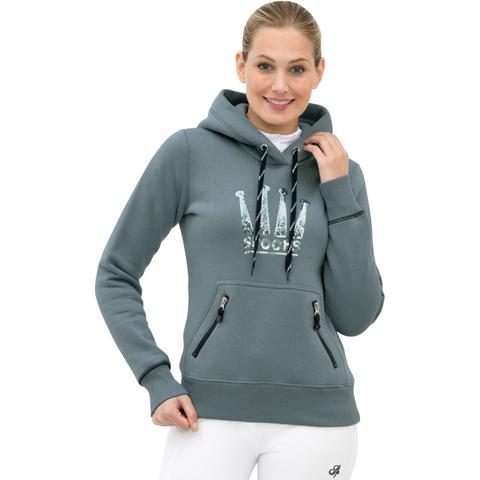 Bluza z kapturem Spooks Crown Sequin Hoody Dove Blue, morska