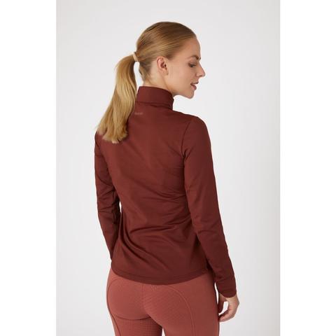 Bluza damska techniczna Horze Emily bordowa