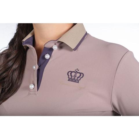 Koszulka damska Polo HKM Lavender Bay beżowa
