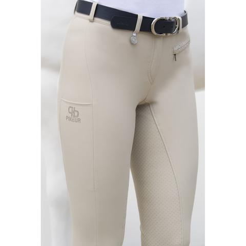 Bryczesy damskie Pikeur Vally Vanilla Cream, kremowe 2023