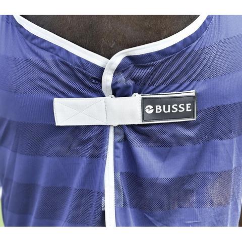 Derka siatkowa firmy Busse Stripe navy silver, granatowa