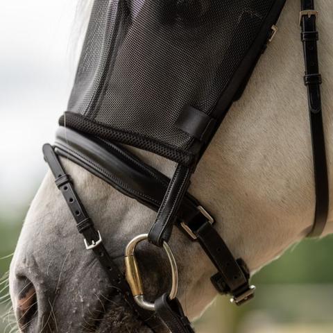 Maska siatkowa treningowa Busse Riding czarna