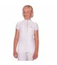 Koszulka konkursowa QHP Veerle Junior młodzieżowa White, biała