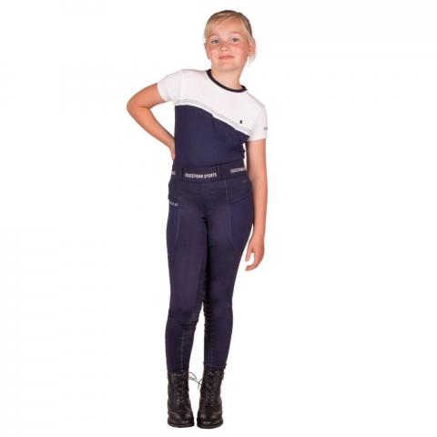 Legginsy młodzieżowe QHP Jady Navy, granatowe