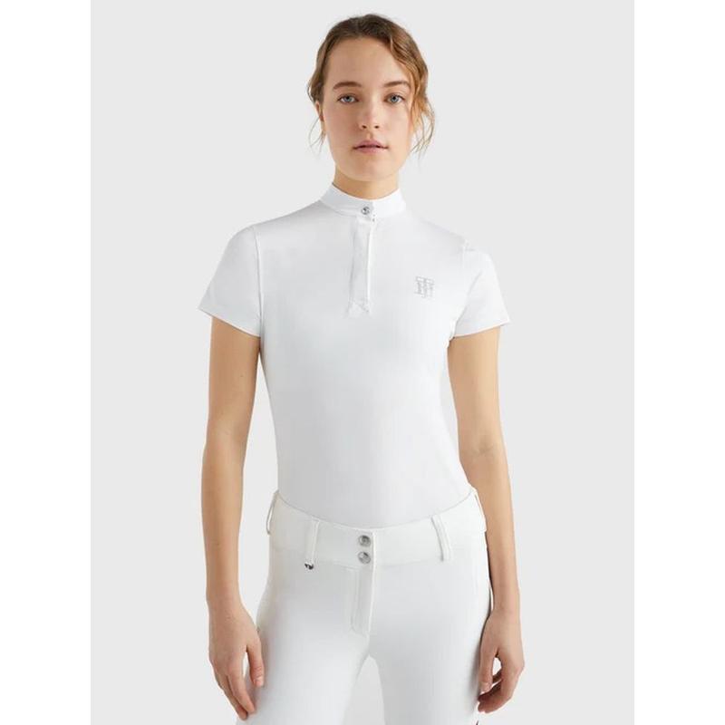 Koszulka konkursowa damska Tommy Hilfiger Performance White, biała
