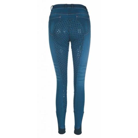 Bryczesy damskie HKM Summer Denim Easy jeansowy-granatowy