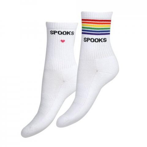 Skarpety Spooks Mid-Cut Sox White, białe