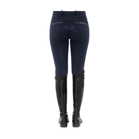 Bryczesy damskie Spooks Annber Full Grip Navy, granatowe