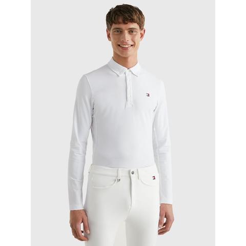 Bluzka konkursowa męska Tommy Hilfiger Equestrian Performance Optic White, biała