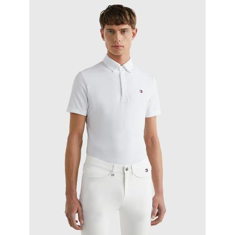 Koszulka konkursowa męska Tommy Hilfiger Equestrian Fresh Air' Optic White, biała
