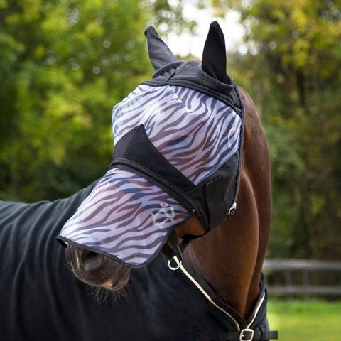 Maska siatkowa z filtrem UV Horze Zebra