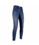 Bryczesy HKM Summer Denim jeansowy-granatowy