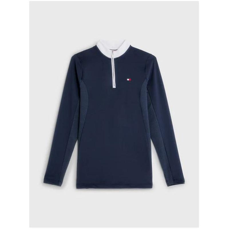 Bluzka konkursowa damska Tommy Hilfiger Equestrian Performance Desert Sky, granatowa