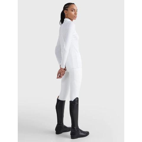 Bluzka konkursowa damska Tommy Hilfiger Equestrian Performance Optic White, biała