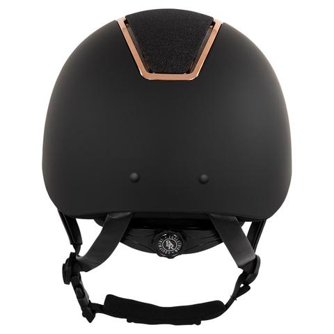 Kask BR Omega czarno-różowozłoty