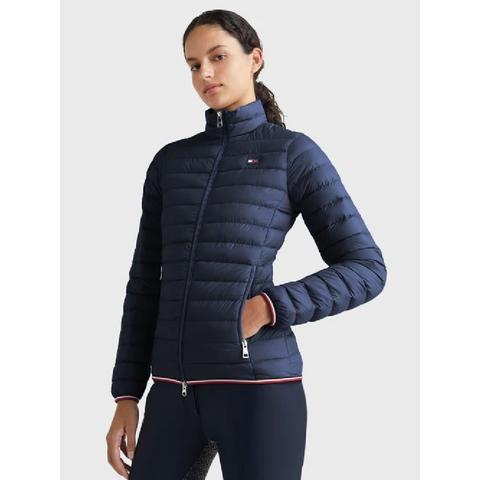 Kurtka damska Tommy Hilfiger Equestrian Desert Sky, granatowa
