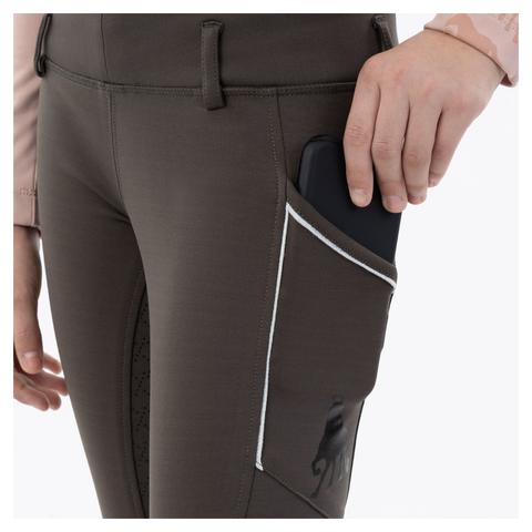 Legginsy młodzieżowe zimowe BR Diwa ciemnooliwkowe