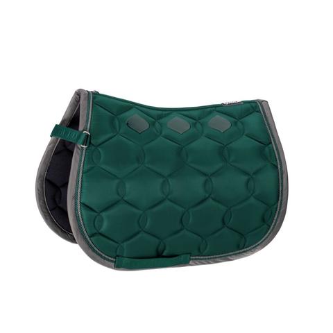 Czaprak Shetty Eskadron Basics Glossy Wave Contrast Racinggreen, zielona